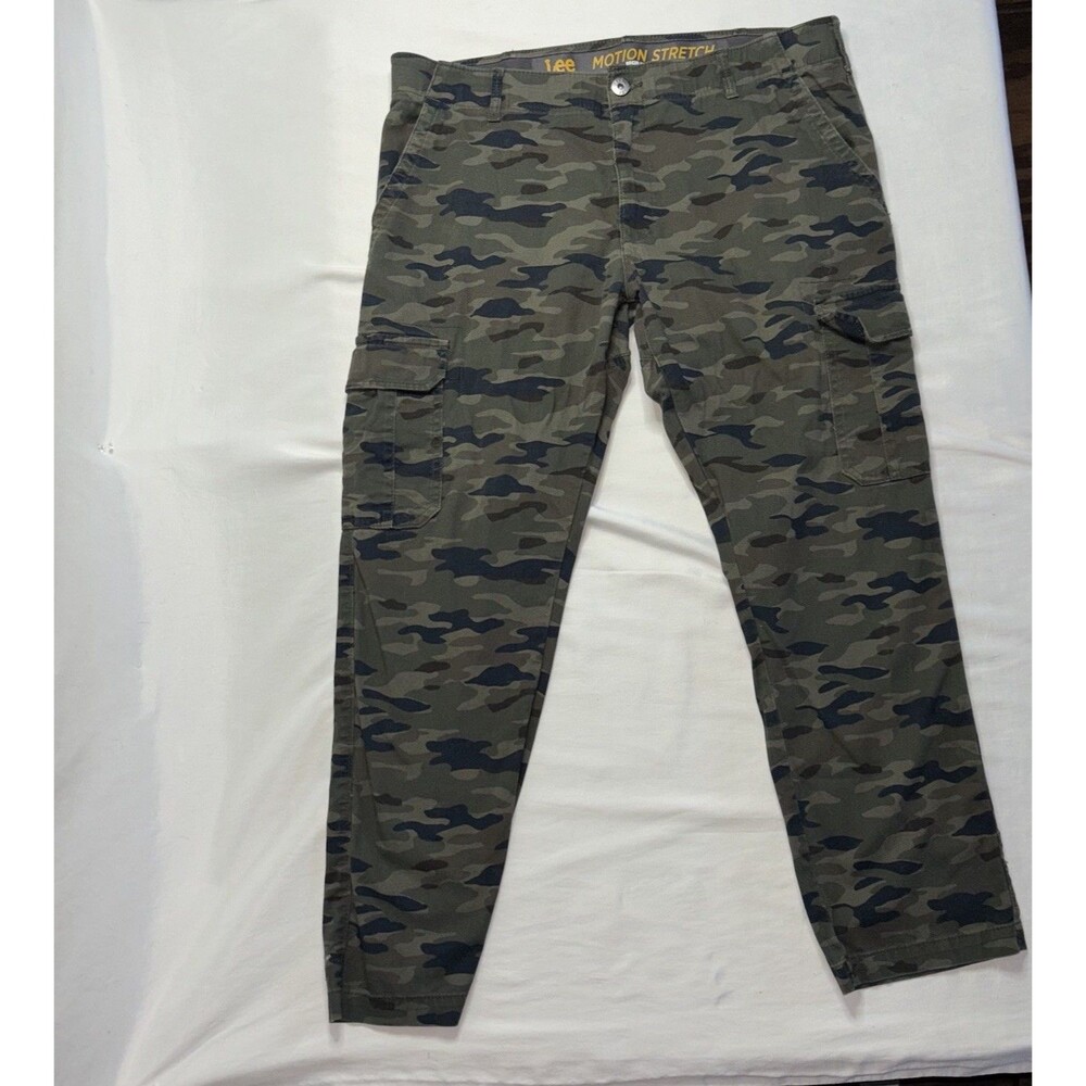 Lee Motion Stretch Camouflage Cargo Pants Regular Fit Straight Leg